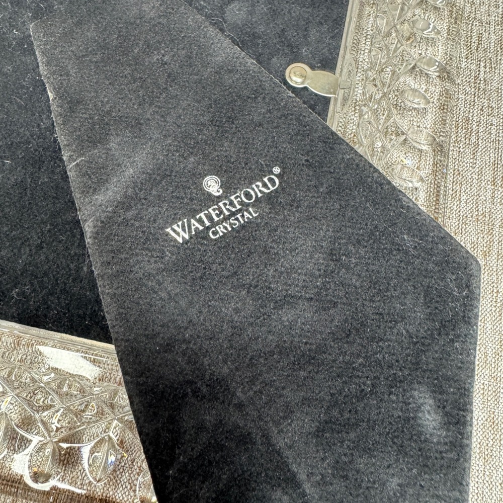 Waterford Crystal 5x7 Picture Frame Clear Cut Glass Elegant Home Decor - Picture 4 of 4
